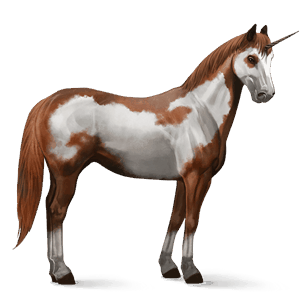 unicorn de călărit paint horse roib pag