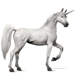 unicorn de călărit paint horse roib bălţat