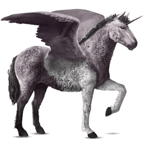 unicorn de călărit cu aripi tennessee walker murg