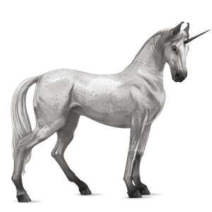 unicorn de călărit akhal-teke roib