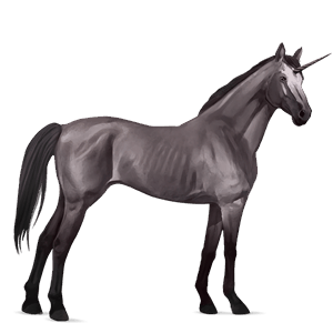 unicorn de călărit roib