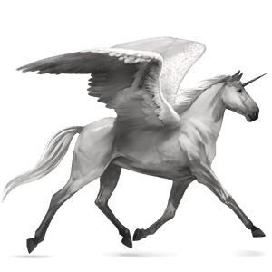 unicorn de călărit cu aripi paint horse Șarg bălțat